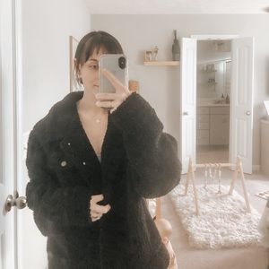 Oversized black jacket